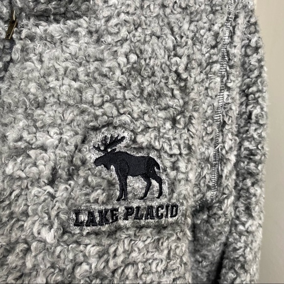 MV Sport  Sherpa Women's Long Sleeve Quarter Zip Gray Sweater Jacket‎ Size Large - Picture 6 of 11